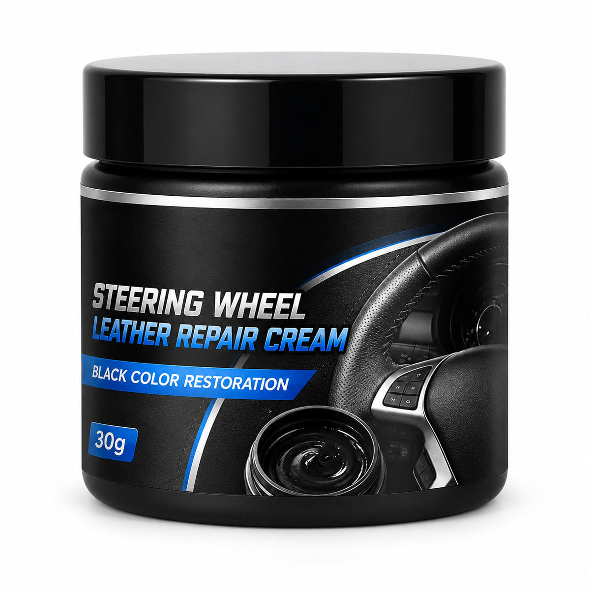 🆕 Refresh Faded Black Leather 🚗✨ Steering Wheel Repair Cream