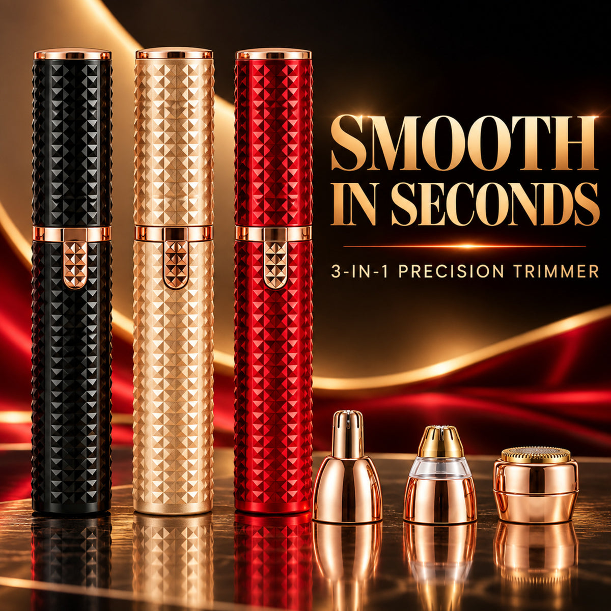 3-in-1 Portable Brow & Facial Hair Trimmer