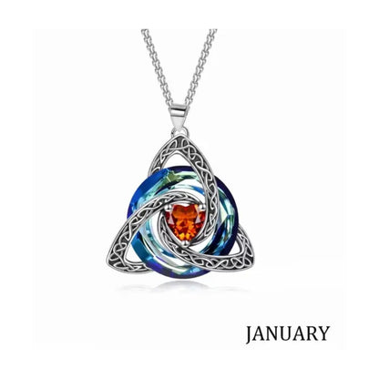 Choose Her Birth Month ♾️✨ Women’s Celtic Crystal Necklace