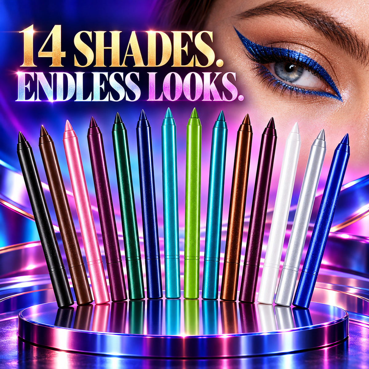 Create Endless Eye Looks 💜💫Smudge-Resistant Gel Eyeliner Collection