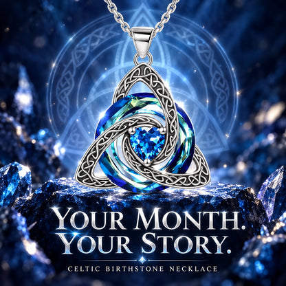 Choose Her Birth Month ♾️✨ Women’s Celtic Crystal Necklace