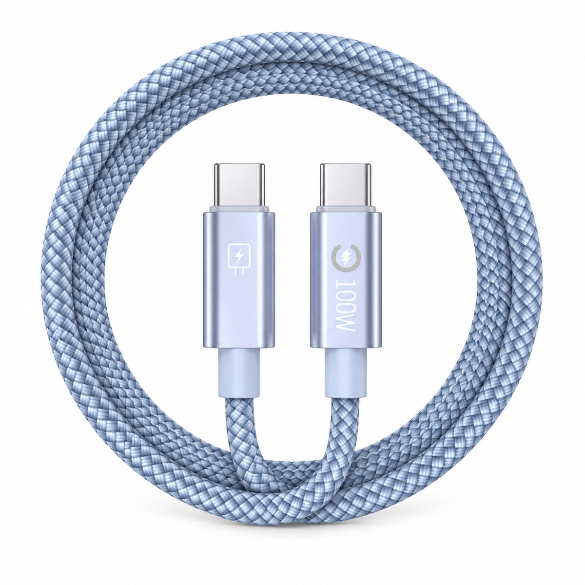 Power Up Faster ⚡🔋 100W Smart Cut-Off 2M Braided USB-C Cable