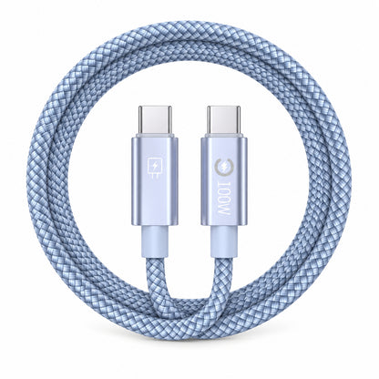 Power Up Faster ⚡🔋 100W Smart Cut-Off 2M Braided USB-C Cable