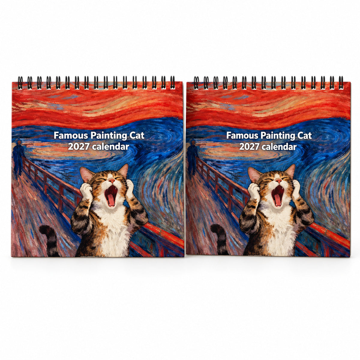 Gift More Daily Smiles 🎁😹 2027 Cat Art Calendar (offer)