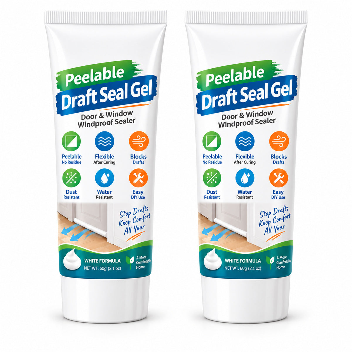 Stop Chilly Drafts 🌬️🪟 White Peelable Gap Sealant