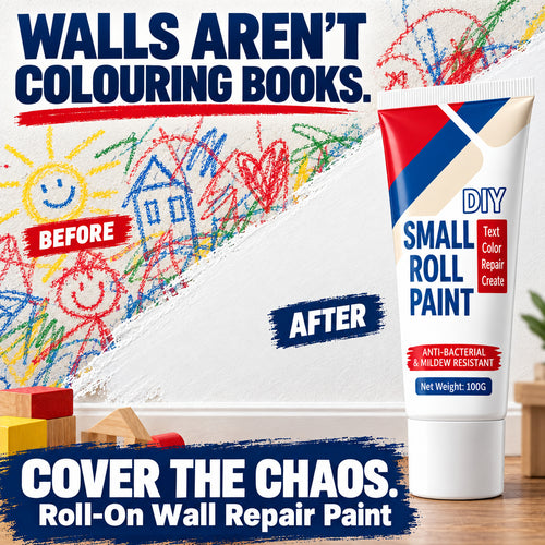 Easy DIY Touch-Ups 🎨🧽 Roll-On Wall Repair Paint