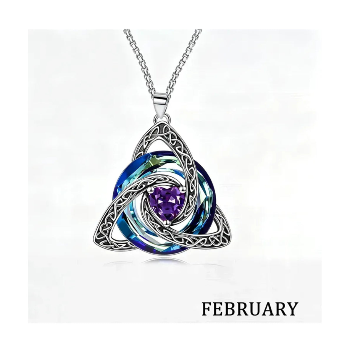 Choose Her Birth Month ♾️✨ Women’s Celtic Crystal Necklace