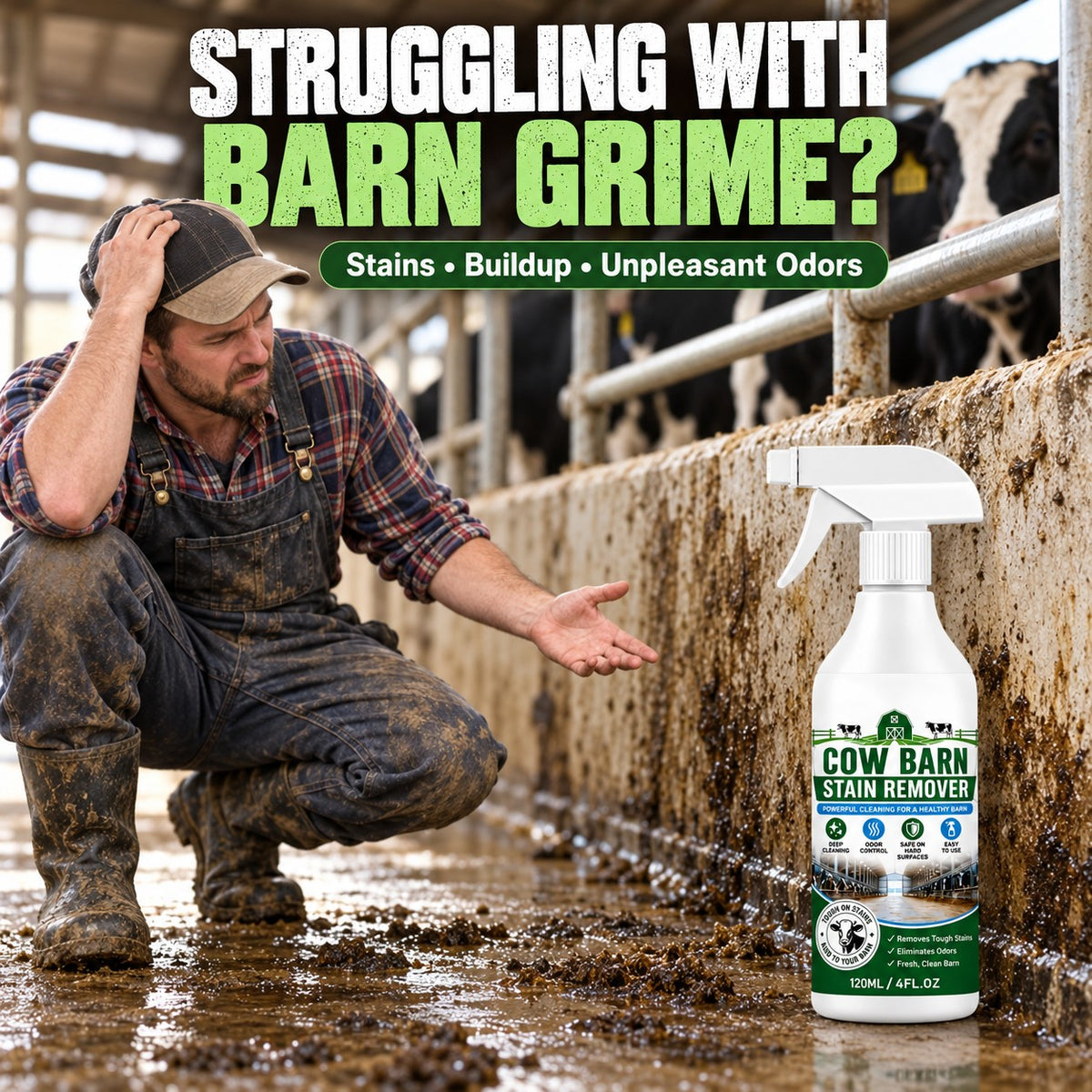 Freshen the Barn Faster 🐄💦 Farm Surface Stain Remover