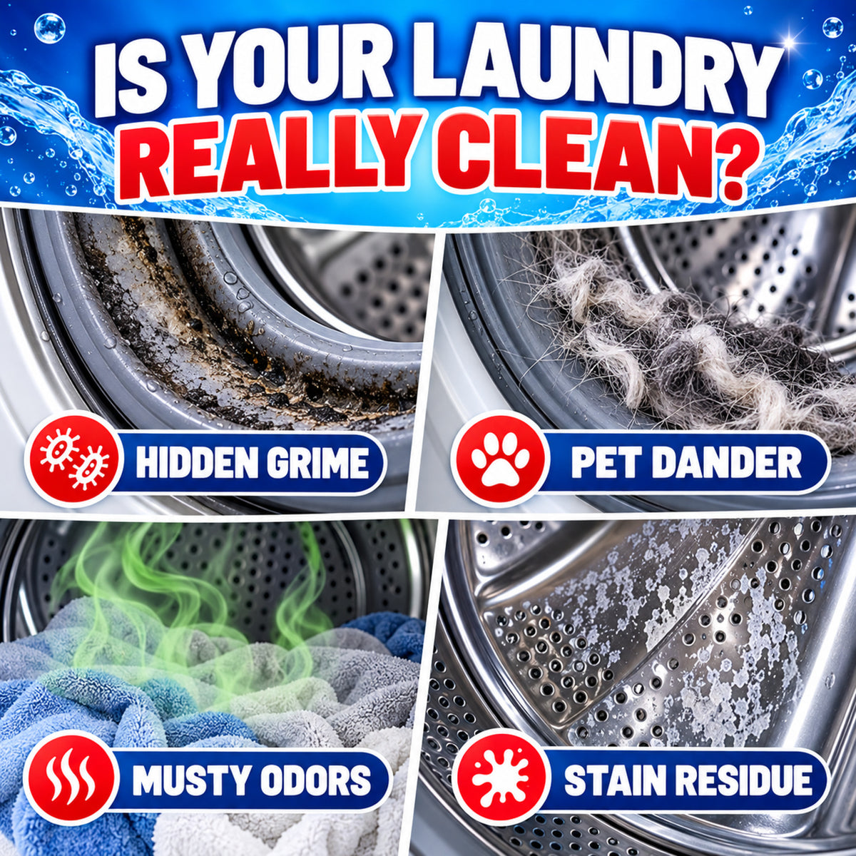 Fresh-Washer Essential — Deep Clean Washing Machine Tablets 🧼🌀