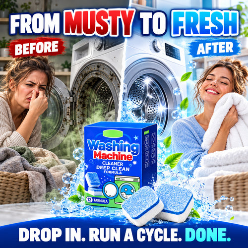 Fresh-Washer Essential — Deep Clean Washing Machine Tablets 🧼🌀