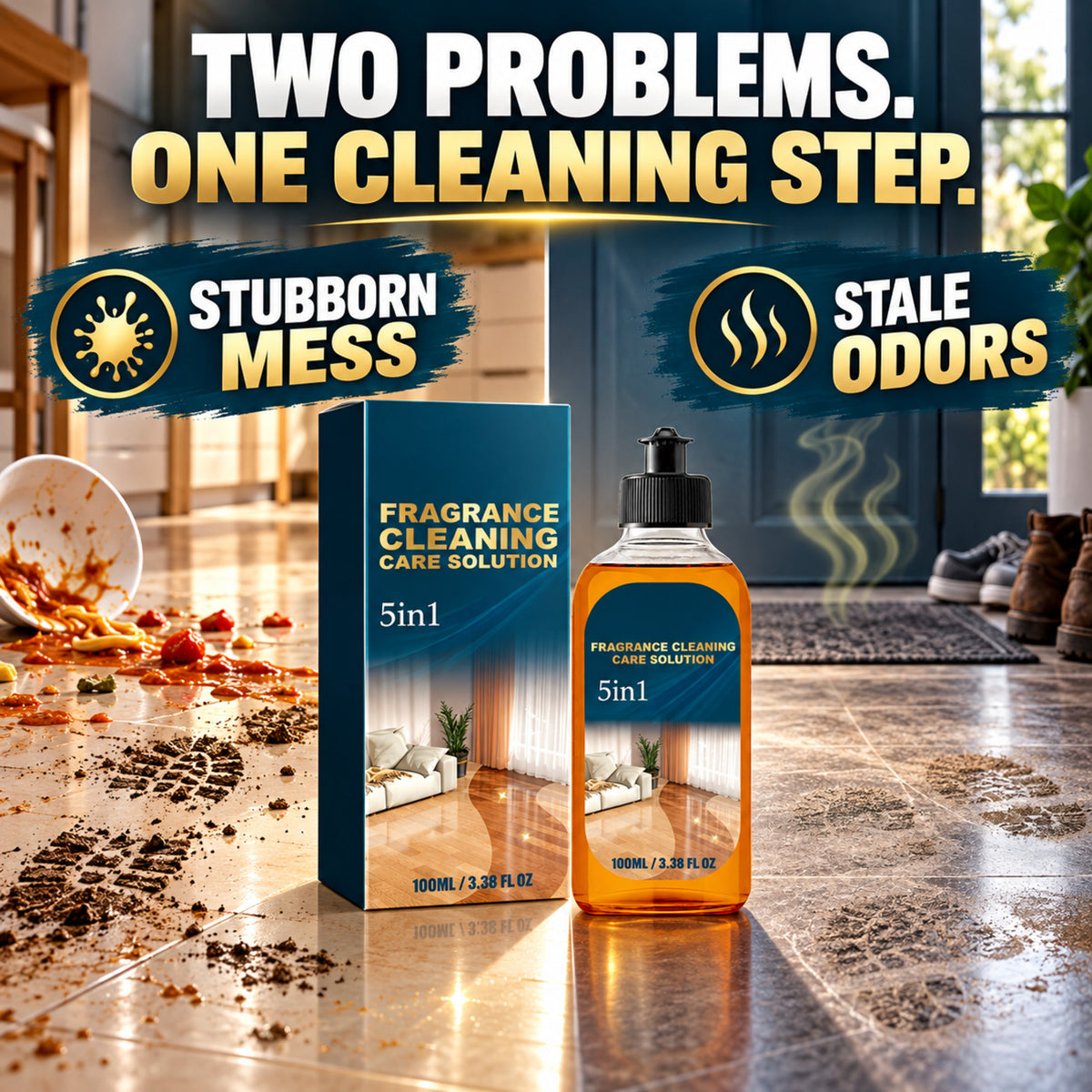 Make Floors Feel Fresh ✨🧹 Stain & Odor Floor Cleaner