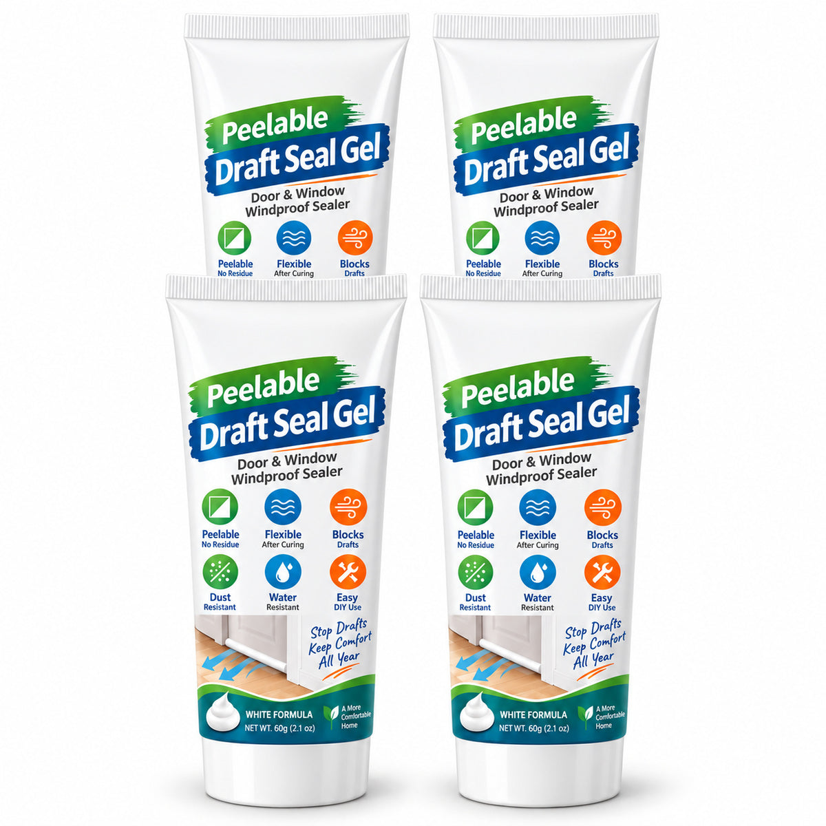 Stop Chilly Drafts 🌬️🪟 White Peelable Gap Sealant
