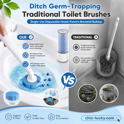 🚽💦Hands-Free Cleaning Gadget🧽Disposable toilet cleaning tool