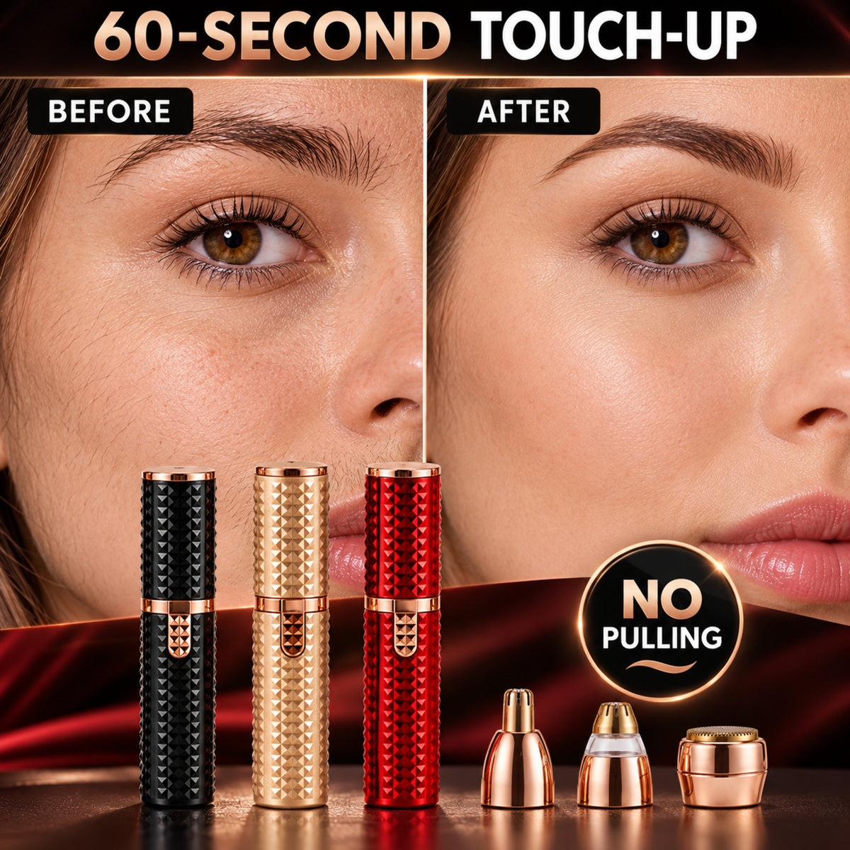 3-in-1 Portable Brow & Facial Hair Trimmer