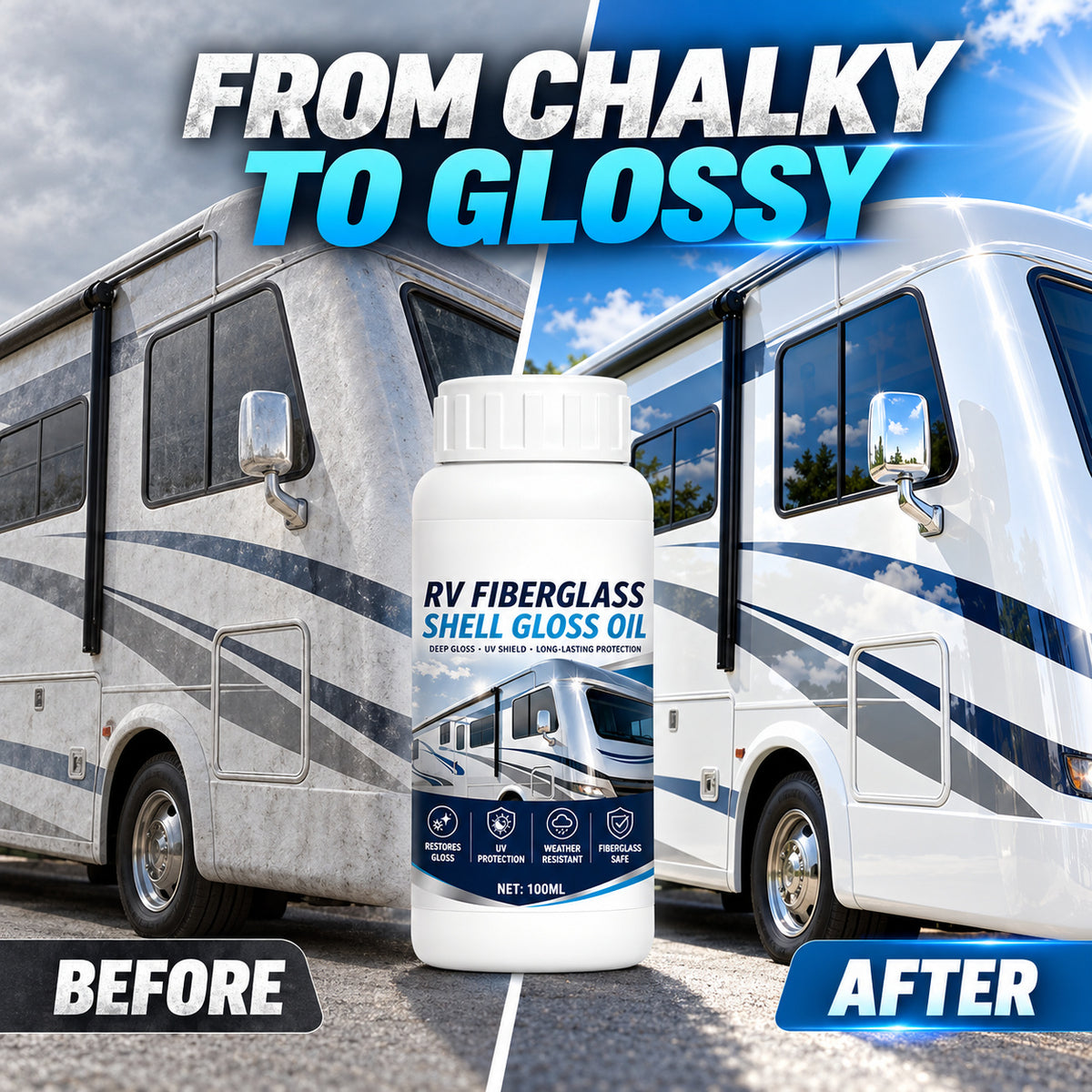 Easy Exterior Refresh✨💧Fiberglass Shine Restorer