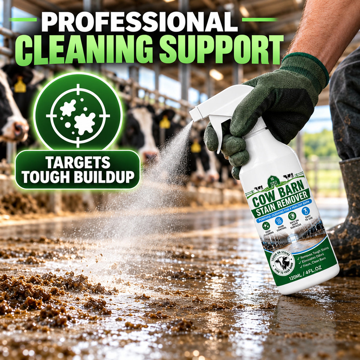 Freshen the Barn Faster 🐄💦 Farm Surface Stain Remover