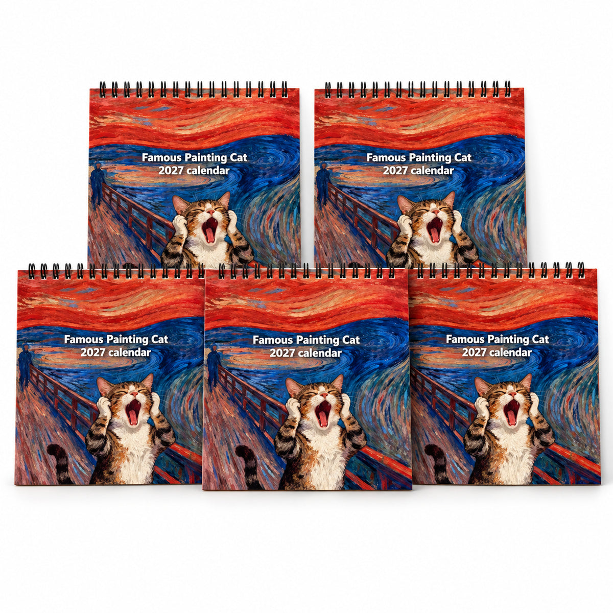 Gift More Daily Smiles 🎁😹 2027 Cat Art Calendar (offer)