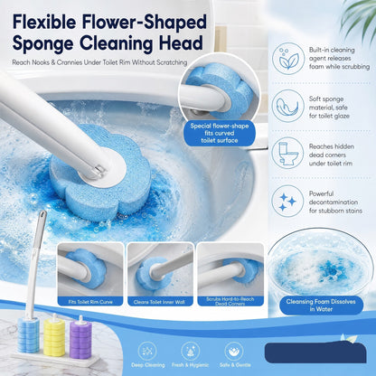 🚽💦Hands-Free Cleaning Gadget🧽Disposable toilet cleaning tool