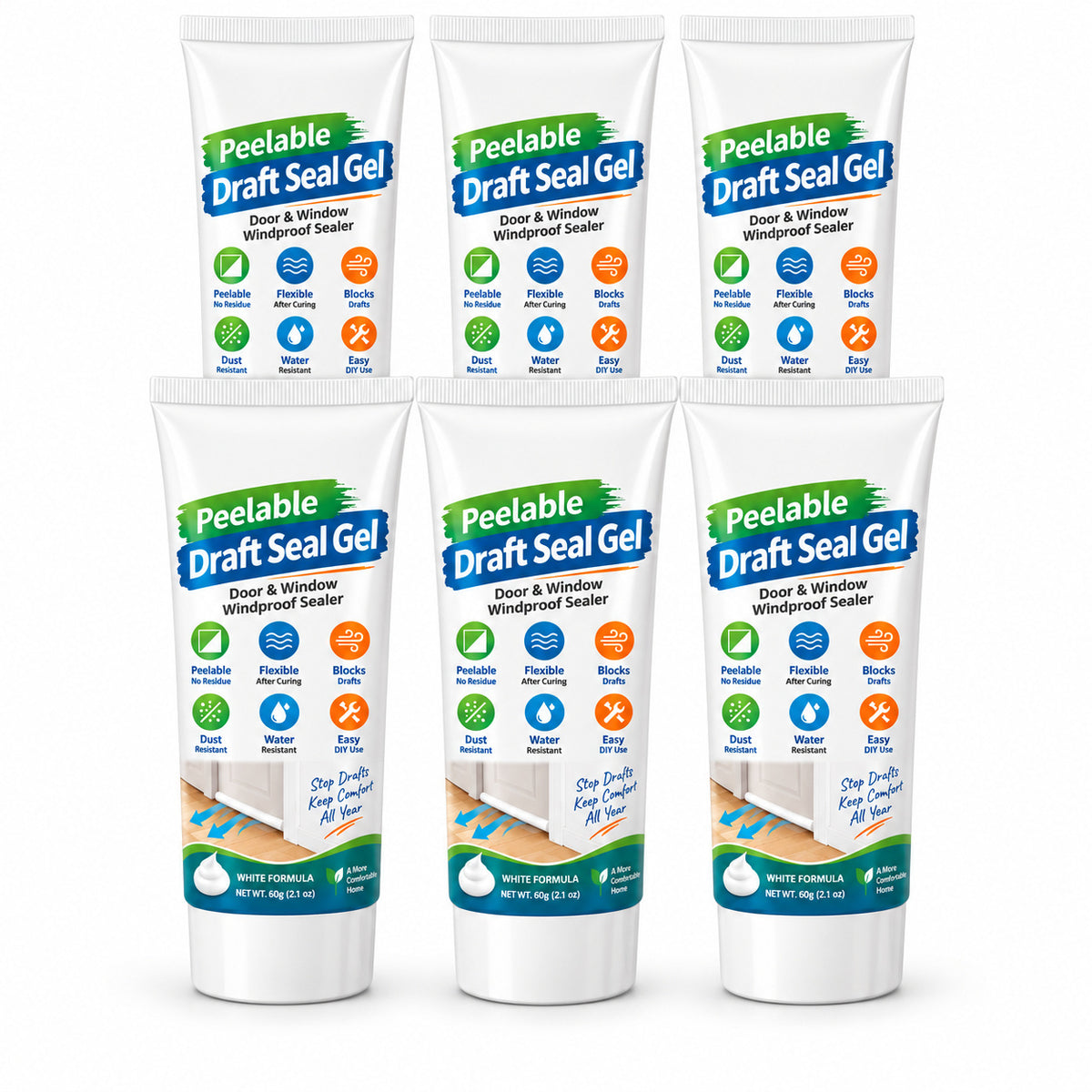 Stop Chilly Drafts 🌬️🪟 White Peelable Gap Sealant