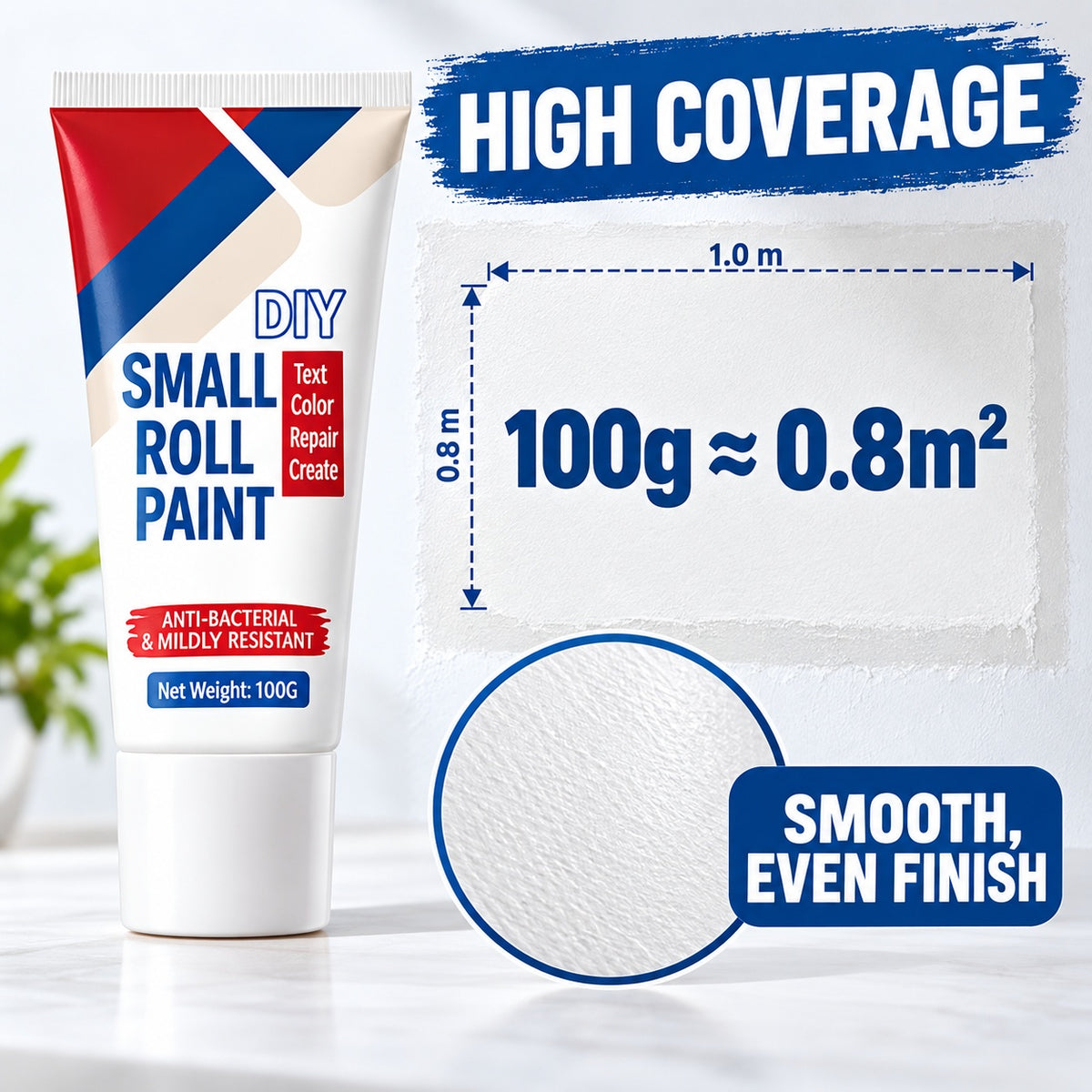 Easy DIY Touch-Ups 🎨🧽 Roll-On Wall Repair Paint