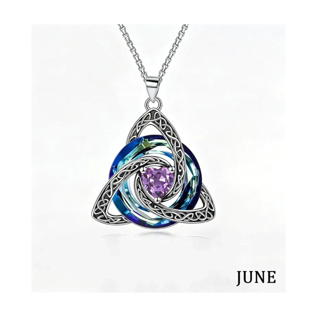 Choose Her Birth Month ♾️✨ Women’s Celtic Crystal Necklace