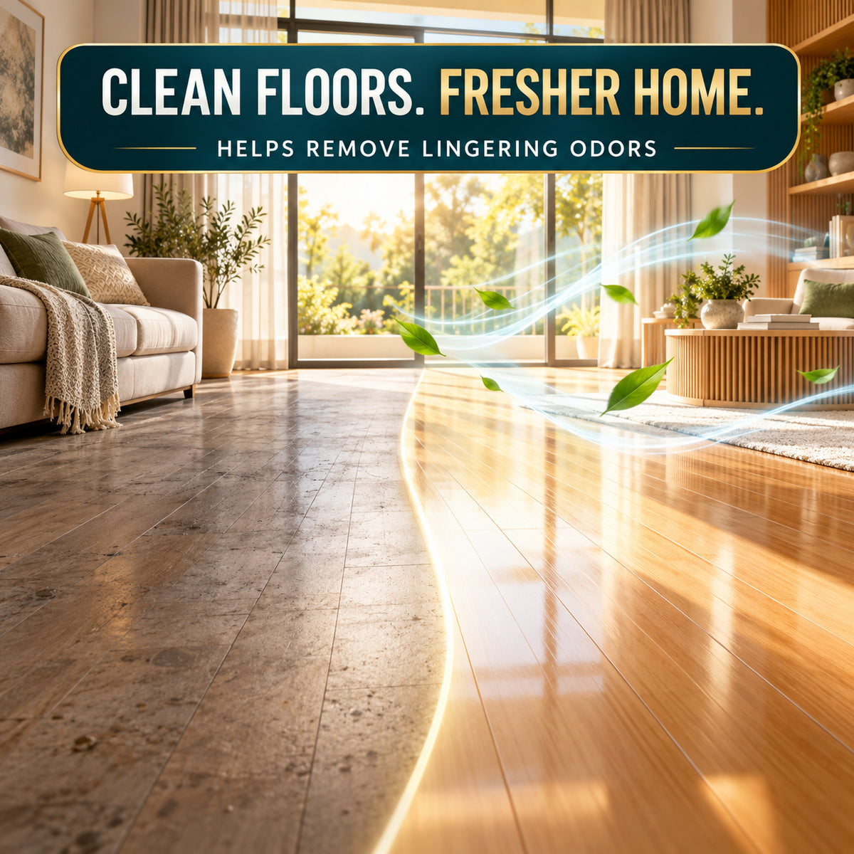 Make Floors Feel Fresh ✨🧹 Stain & Odor Floor Cleaner