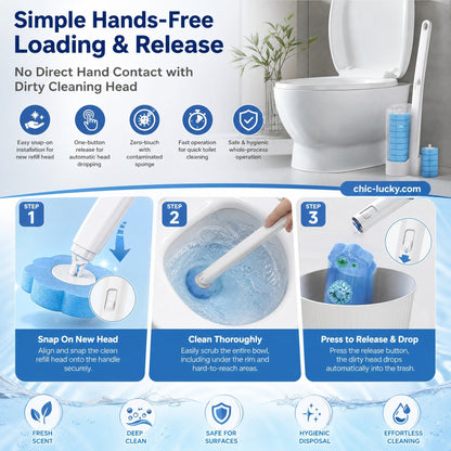 🚽💦Hands-Free Cleaning Gadget🧽Disposable toilet cleaning tool