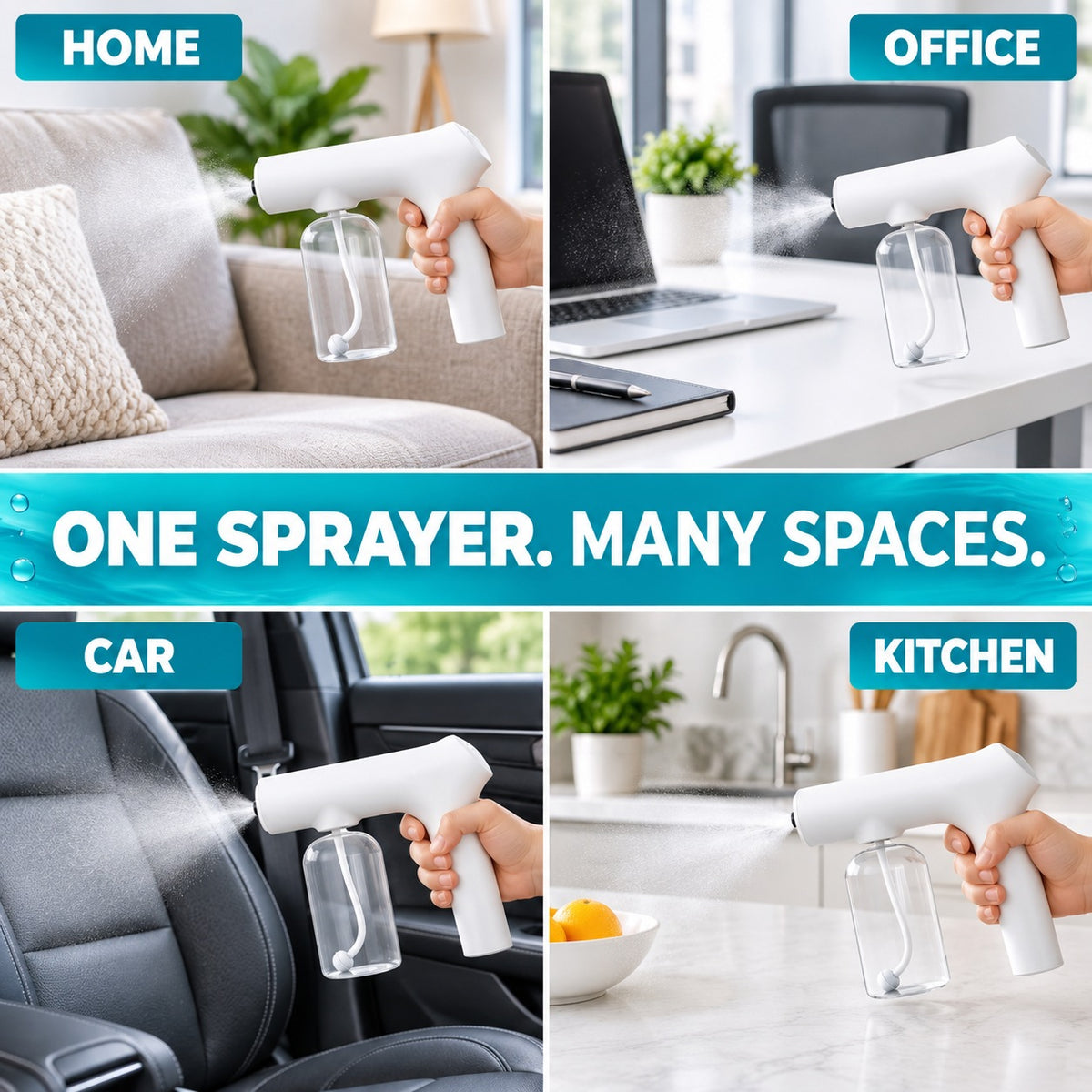 Clean More, Cord-Free — Cordless Nano Spray Gun 💨🔋