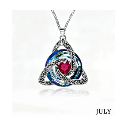 Choose Her Birth Month ♾️✨ Women’s Celtic Crystal Necklace