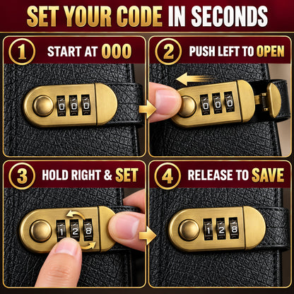 Start Saving Smarter 🔒💵 Password-Lock Cash Savings Binder