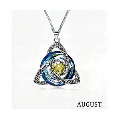 Choose Her Birth Month ♾️✨ Women’s Celtic Crystal Necklace