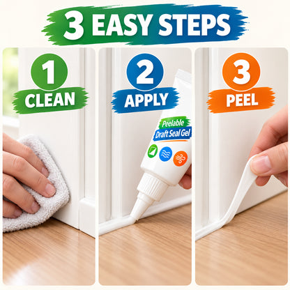 Stop Chilly Drafts 🌬️🪟 White Peelable Gap Sealant