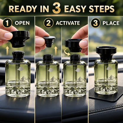 Long-Lasting Premium Car Air Freshener – 3 Signature Scents