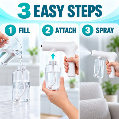 Clean More, Cord-Free — Cordless Nano Spray Gun 💨🔋