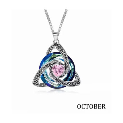 Choose Her Birth Month ♾️✨ Women’s Celtic Crystal Necklace