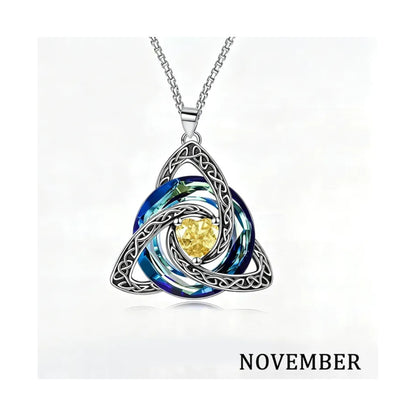 Choose Her Birth Month ♾️✨ Women’s Celtic Crystal Necklace