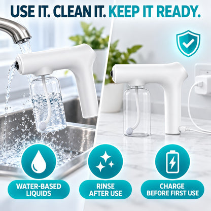 Clean More, Cord-Free — Cordless Nano Spray Gun 💨🔋