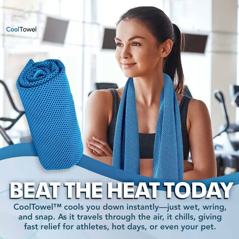 💦Cold Sweat Towel You Can Use Anywhere, Anytime! Reusable Soft Absorbent Cooling Portable