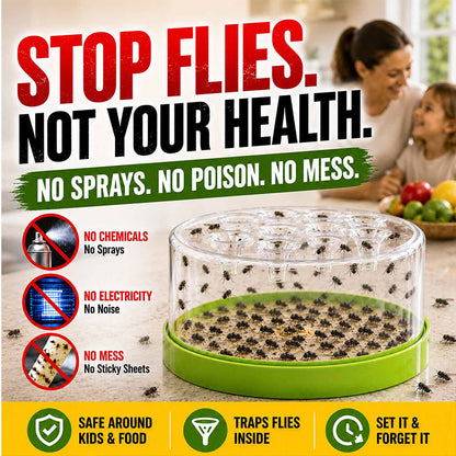 🌿🪰Chemical-Free Reusable Non-Electric Fly Trap for Kitchen & Patio