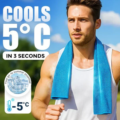 💦Cold Sweat Towel You Can Use Anywhere, Anytime! Reusable Soft Absorbent Cooling Portable