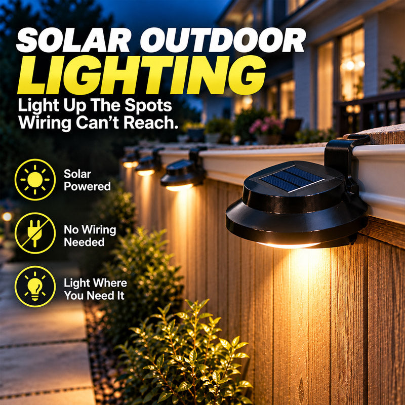🅷Auvirelo™ Outdoor Waterproof Solar LED Gutter Wall Lights