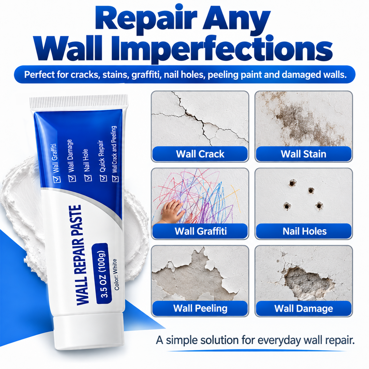 Fix Nail Holes, Small Cracks &Chips-Without the Mess🧱 ✨ (offer)
