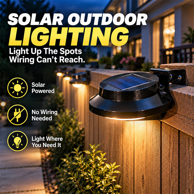 🅷Auvirelo™ Outdoor Waterproof Solar LED Gutter Wall Lights (offer)