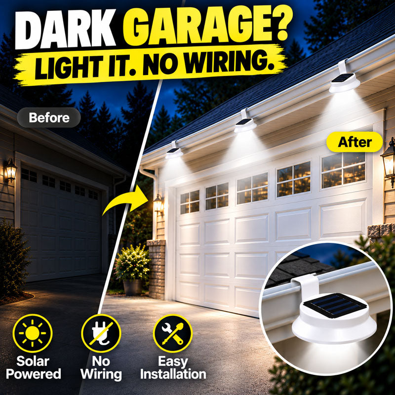 🅷Auvirelo™ Outdoor Waterproof Solar LED Gutter Wall Lights