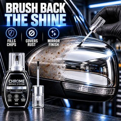 🥳 HOT SALE 2026 🥳 💞 50,000+ SOLD! ✨🚗 Chrome Restoration Set – Removes Oxidation & Restores High-Gloss Metallic Finish | Premium Quality