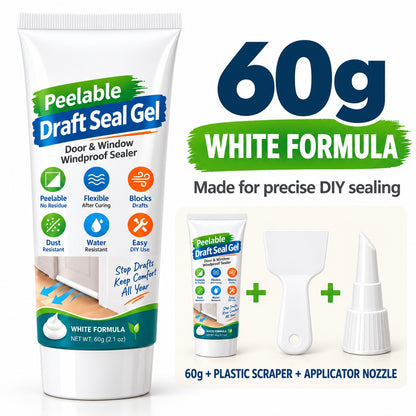 Stop Chilly Drafts 🌬️🪟 White Peelable Gap Sealant