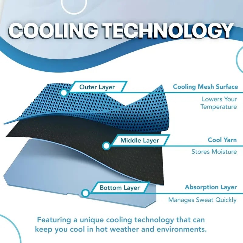 💦Cold Sweat Towel You Can Use Anywhere, Anytime! Reusable Soft Absorbent Cooling Portable
