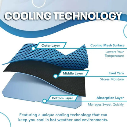 💦Cold Sweat Towel You Can Use Anywhere, Anytime! Reusable Soft Absorbent Cooling Portable