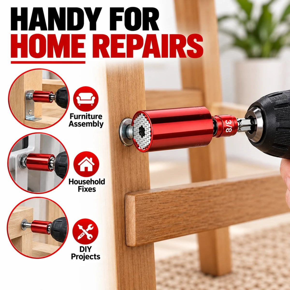 🔧 One Socket for More Jobs — Universal Self-Adjusting Socket