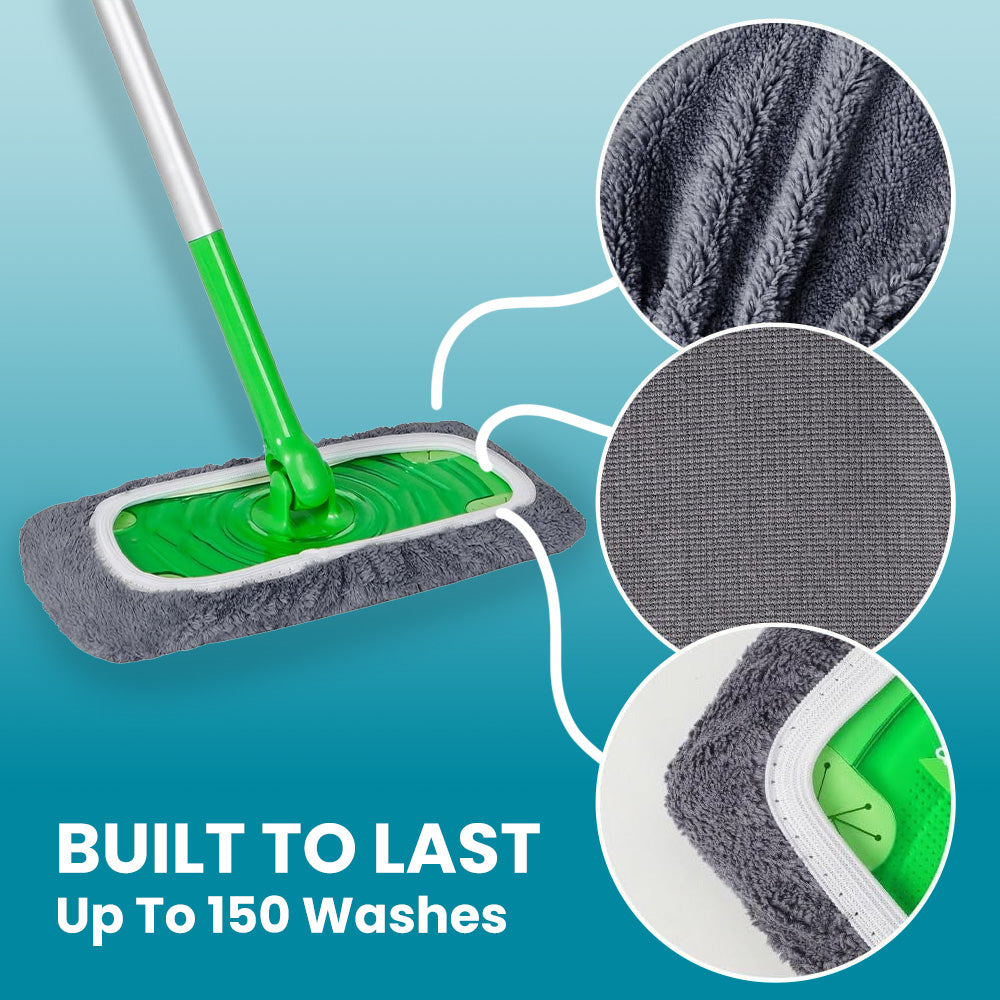 ♻️ Stop Buying Disposable Mop Pads — Reusable Microfiber Mop Pads